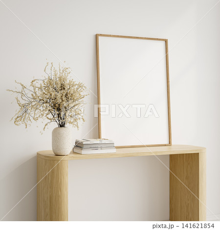 mock up poster frame on white wall mock up poster frame on white wall 141621854