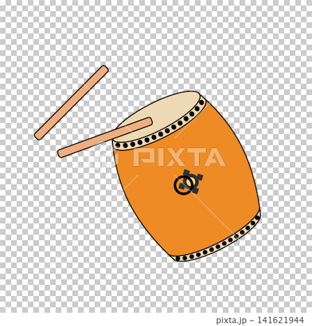 和太鼓とバチのイラスト 和太鼓とバチのイラスト 141621944