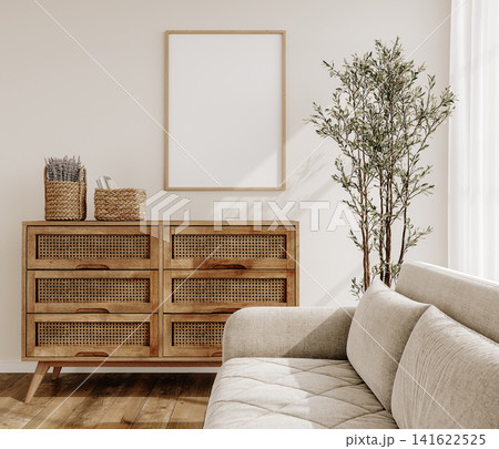 mock up poster in living room interior mock up poster in living room interior 141622525