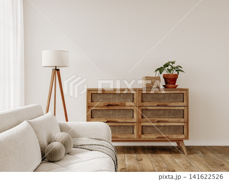 modern interior room with sofa and wooden wall modern interior room with sofa and wooden wall 141622526