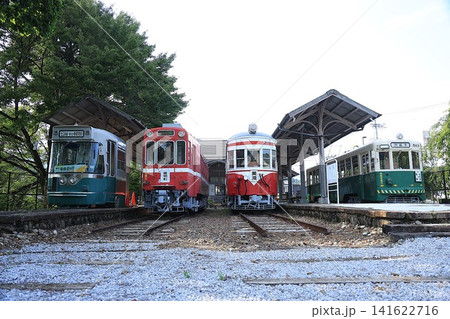 【名鉄】モ870形とモ600形とモ510形とモ590形(美濃町線:美濃駅) 【名鉄】モ870形とモ600形とモ510形とモ590形(美濃町線:美濃駅) 141622716