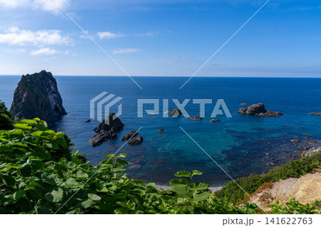 北海道 神威岬 宝島 夏 海 北海道 神威岬 宝島 夏 海 141622763