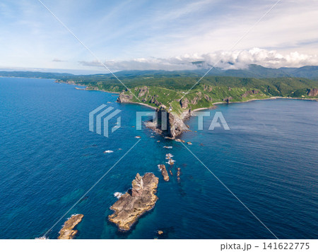 北海道　神威岬　宝島　夏　海 141622775