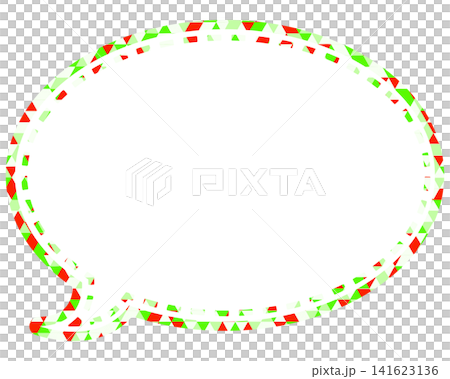 Stained glass style speech bubble, triangular pattern, round shape Stained glass style speech bubble, triangular pattern, round shape 141623136
