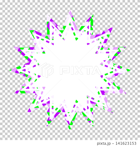 Stained glass style speech bubble, triangular pattern, jagged shape Stained glass style speech bubble, triangular pattern, jagged shape 141623153