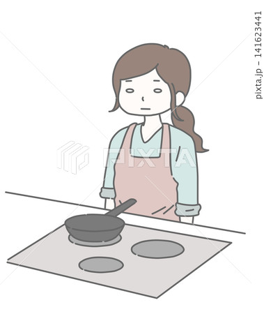 料理にうんざりする主婦 料理にうんざりする主婦 141623441