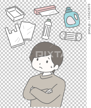 男人們正為物價上漲和生活必需品短缺而苦惱。 男人們正為物價上漲和生活必需品短缺而苦惱。 141623678
