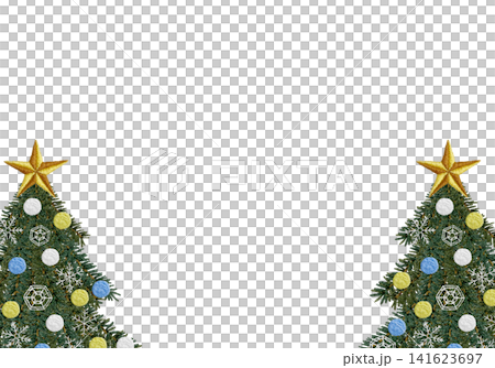 [Christmas Tree Side Frame] Hand Embroidery Illustration Material 141623697