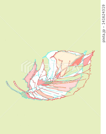 秋色に染まる落ち葉 141624319