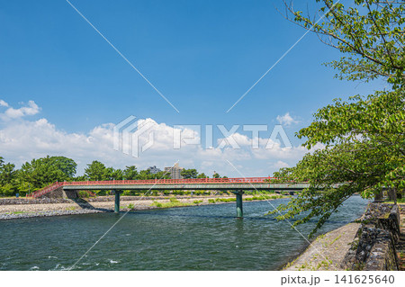 宇治川風景 宇治公園朝霧橋 京都府宇治市 宇治川風景 宇治公園朝霧橋 京都府宇治市 141625640