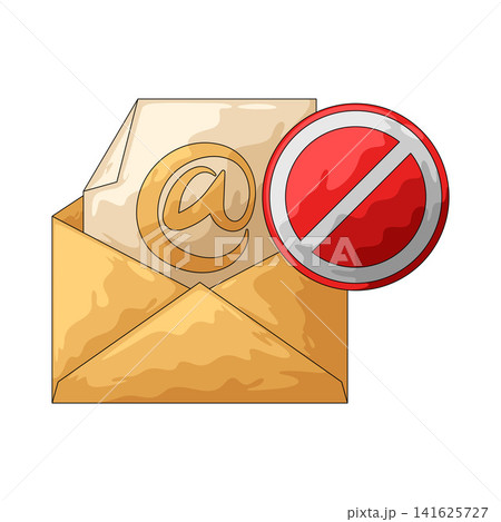 Illustration of Block Email 141625727