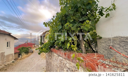 Century old village house in Harmankoy, Bilecik, nestled in green nature with rustic textures and timeless rural charm. Century old village house in Harmankoy, Bilecik, nestled in green nature with rustic textures and timeless rural charm. 141625811