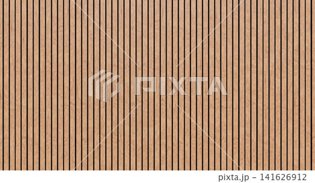 Light wood wall slat seamless pattern texture 141626912