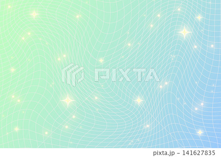 Gradient star pattern on abstract Y2K background. Geometric grid with sparkles and retro 90s aesthetic. Cute pastel design element for posters, templates, and trendy cyber graphics. Vector Gradient star pattern on abstract Y2K background. Geometric grid with sparkles and retro 90s aesthetic. Cute pastel design element for posters, templates, and trendy cyber graphics. Vector 141627835