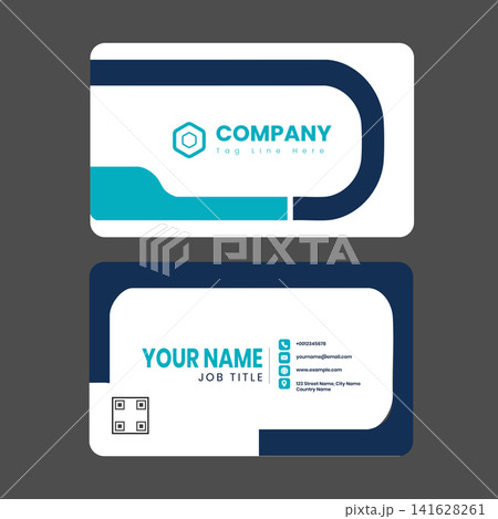Modern Professional Corporate Business Card Template with Clean Minimal Layout for Company Branding, Creative Double Sided Visiting Card Design, Editable Print Ready Business Identity Stationery, Prof Modern Professional Corporate Business Card Template with Clean Minimal Layout for Company Branding, Creative Double Sided Visiting Card Design, Editable Print Ready Business Identity Stationery, Prof 141628261