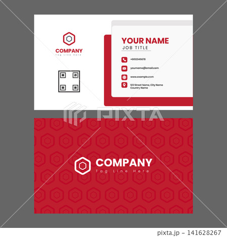 Modern Professional Corporate Business Card Template with Clean Minimal Layout for Company Branding, Creative Double Sided Visiting Card Design, Editable Print Ready Business Identity Stationery, Prof Modern Professional Corporate Business Card Template with Clean Minimal Layout for Company Branding, Creative Double Sided Visiting Card Design, Editable Print Ready Business Identity Stationery, Prof 141628267
