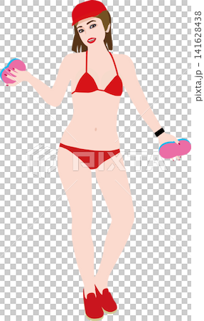 簡潔寫實的無背景美女插畫。主題包括各種活動和場景。洗車女郎 02。 簡潔寫實的無背景美女插畫。主題包括各種活動和場景。洗車女郎 02。 141628438
