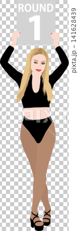 Simple, realistic pin-up girl illustrations with no background. Themes include events and scenes. Ring Girl 01. Simple, realistic pin-up girl illustrations with no background. Themes include events and scenes. Ring Girl 01. 141628439