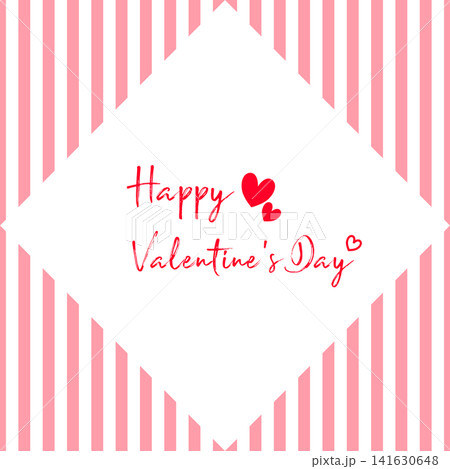 Happy Valentines Day lettering. text on white background. Vector illustration.	 141630648