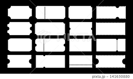 Admit one tickets mockup. Flat blanks backgrounds layout. Simple Ticket pattern for cinema, circus, theater, festival, casino, club. Empty template. Boarding minimal blank, lottery, sale coupon. Admit one tickets mockup. Flat blanks backgrounds layout. Simple Ticket pattern for cinema, circus, theater, festival, casino, club. Empty template. Boarding minimal blank, lottery, sale coupon. 141630880