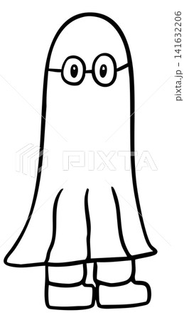 Hand drawn a kid covering in blanket outline for Halloween costume, event, activity, back to school, student, children, kids, childhood, playground, family members, mood, feelings, emotion Hand drawn a kid covering in blanket outline for Halloween costume, event, activity, back to school, student, children, kids, childhood, playground, family members, mood, feelings, emotion 141632206
