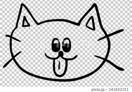 Hand drawn cat face shape outline for colouring book, art, paint, kitten cartoon, characters, comic, mascot, tattoo, pet shop, vet, animal, home decor, house, yard, playtime, brooch, pin, icon, room Hand drawn cat face shape outline for colouring book, art, paint, kitten cartoon, characters, comic, mascot, tattoo, pet shop, vet, animal, home decor, house, yard, playtime, brooch, pin, icon, room 141632251