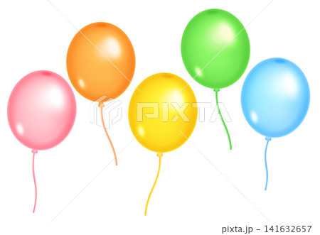 This is an illustration of colorful balloons. 141632657