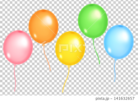 This is an illustration of colorful balloons. 141632657