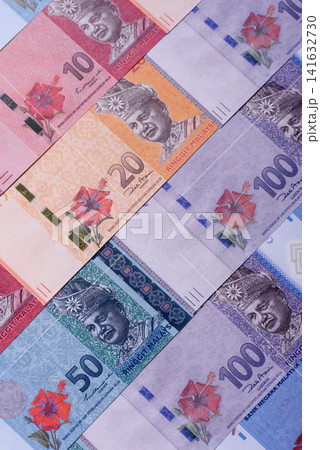 Malaysian ringgit banknotes as a tool for trade and financial transactions. The Malaysian ringgit 141632730