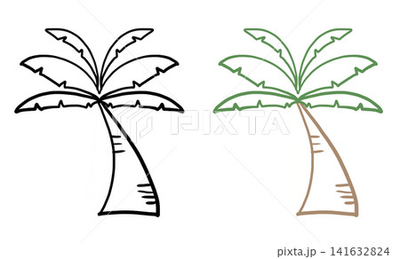 It is a line drawing of a palm tree. It is a line drawing of a palm tree. 141632824