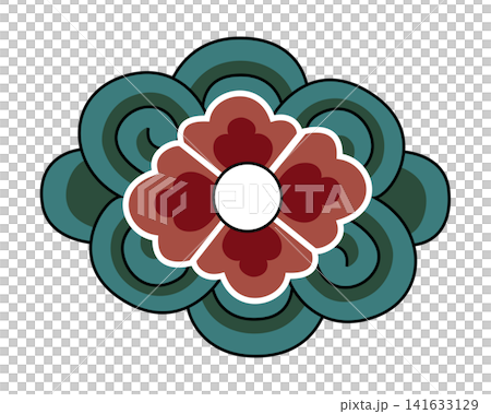 It is "Dancheong", a traditional Korean pattern. 141633129