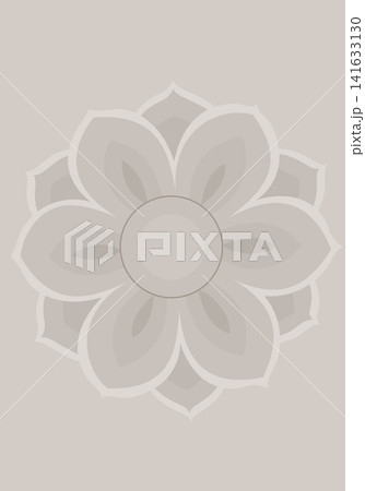 Beige background with Dancheong image. 141633130