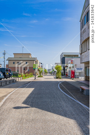 菊川市の菊川駅周辺の街並み(静岡県) 菊川市の菊川駅周辺の街並み(静岡県) 141633642