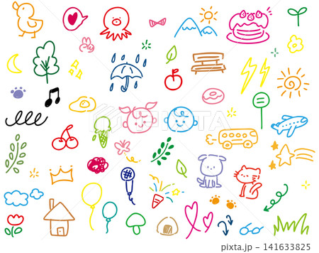 手書きらくがきイラスト 手書きらくがきイラスト 141633825