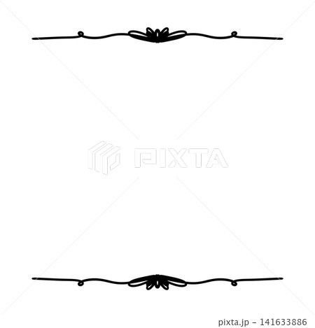 The border pattern is hand drawn. 141633886