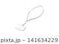Blank white lanyard with name card mockup png, transparent background, 3d rendering. Empty nametag hanging on lace mock up cut out. Clear laminated id accessory for personal identification template. Blank white lanyard with name card mockup png, transparent background, 3d rendering. Empty nametag hanging on lace mock up cut out. Clear laminated id accessory for personal identification template. 141634229