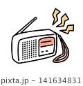 防災ラジオ_2色 141634831