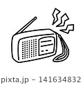 防災ラジオ_線画 141634832