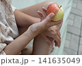 Close up of female legs and arms with vitiligo, unique pigmentation, autoimmune skin condition, copy space 141635049