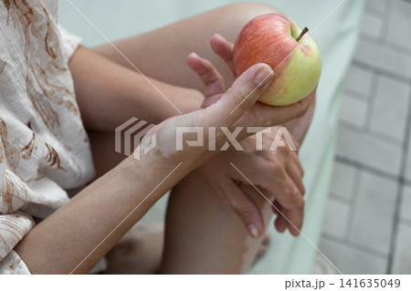 Close up of female legs and arms with vitiligo, unique pigmentation, autoimmune skin condition, copy space Close up of female legs and arms with vitiligo, unique pigmentation, autoimmune skin condition, copy space 141635049