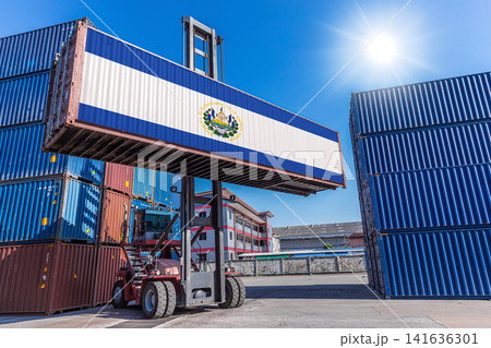 Products shipping cargo goods with El Salvador flag for import export business from El Salvador Country Products shipping cargo goods with El Salvador flag for import export business from El Salvador Country 141636301