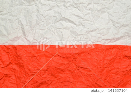 crumpled creased paper white red poland indonesia monaco crumpled creased paper white red poland indonesia monaco 141637104