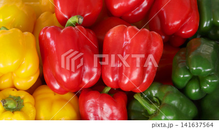 peppers on a counter peppers on a counter 141637564
