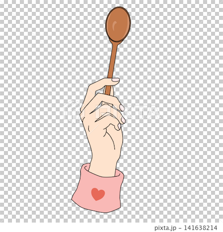 Hand holding wooden spoon kitchen cooking utensil dining food preparation graphic element for recipe blog restaurant menu kitchen decor sticker print clipart artwork design icon Hand holding wooden spoon kitchen cooking utensil dining food preparation graphic element for recipe blog restaurant menu kitchen decor sticker print clipart artwork design icon 141638214