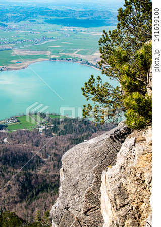 View From Jochberg Mountain Over Kochel Lake: Scenic Hiking Landscape In Bavaria Germany View From Jochberg Mountain Over Kochel Lake: Scenic Hiking Landscape In Bavaria Germany 141639100