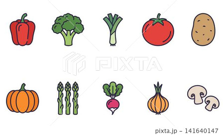 set of vegetables set of vegetables 141640147