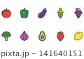 set of vegetables 141640151