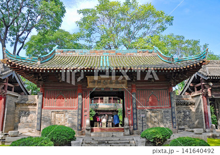 中国、西安市 世界遺産 清真大寺の敕賜門 中国、西安市 世界遺産 清真大寺の敕賜門 141640492