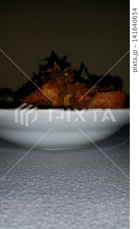 Rice with chicken side dish is very delicious. Rice with chicken side dish is very delicious. 141640654