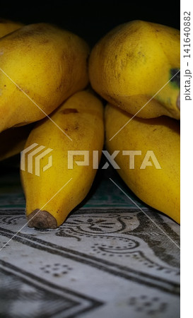 Close up shot of yellow banana. Close up shot of yellow banana. 141640882